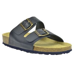 Sanosan Womens/Ladies Aston Leather Sandals / Navy/Brown